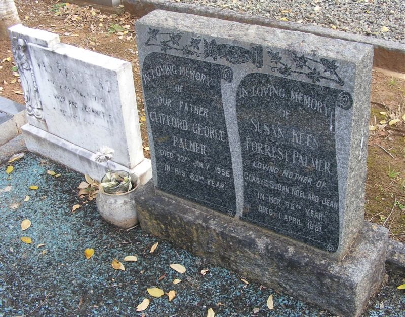 PALMER Clifford George -1956 &amp; Susan Keen Forrest -1951