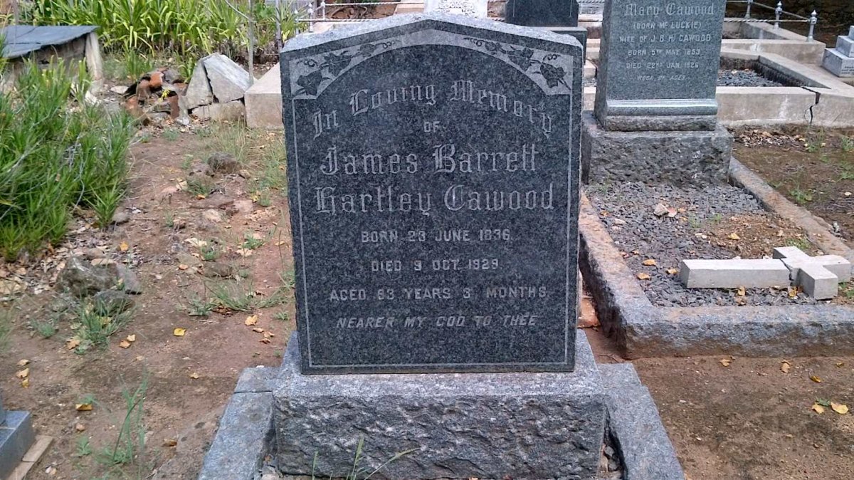 CAWOOD James Barrett Hartley 1836-1929