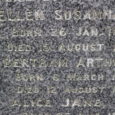FORD Ellen Susanna 1860-1878 :: FORD Bertram Arthur 1879-1879