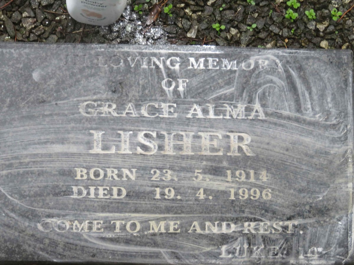 LISHER Alfred Lester 1906-1988 & Grace Alma 1914-1996 _2