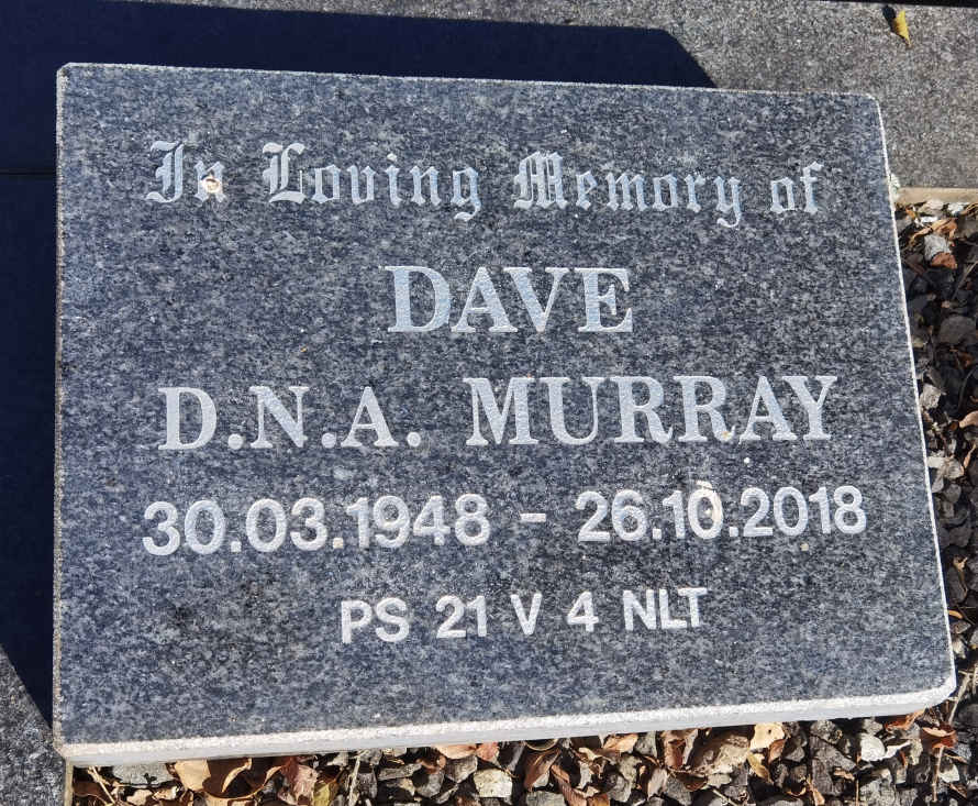 MURRAY D.N.A. 1948-2018