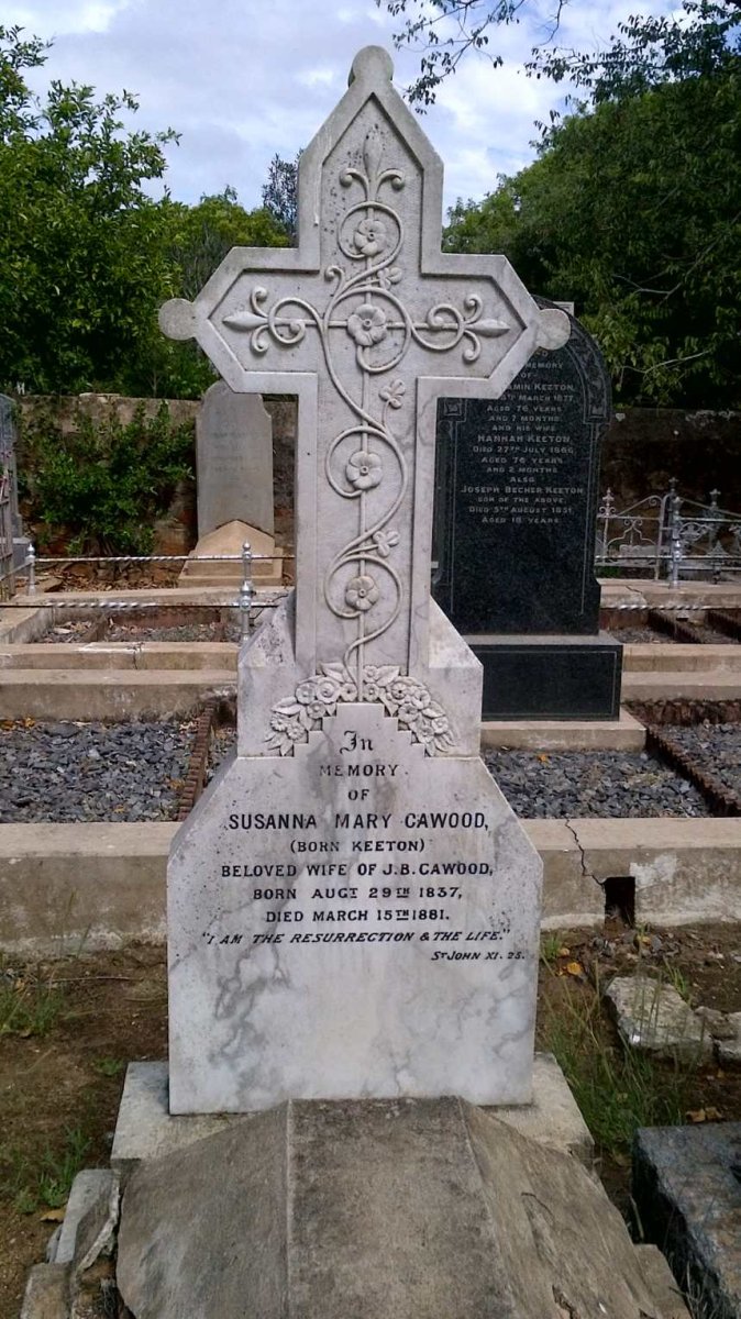 CAWOOD Susanna Mary nee KEETON 1837-1881