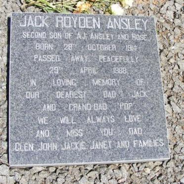 ANSLEY Jack Royden 1914-1988