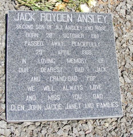 ANSLEY Jack Royden 1914-1988