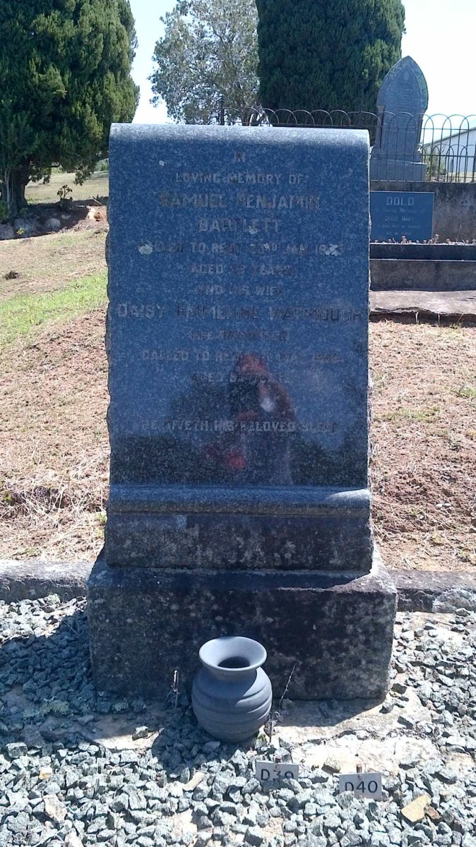 BARLETT Samuel Benjamin -1943 &amp; Daisy Emmeline Watmough BRADFIELD -1959