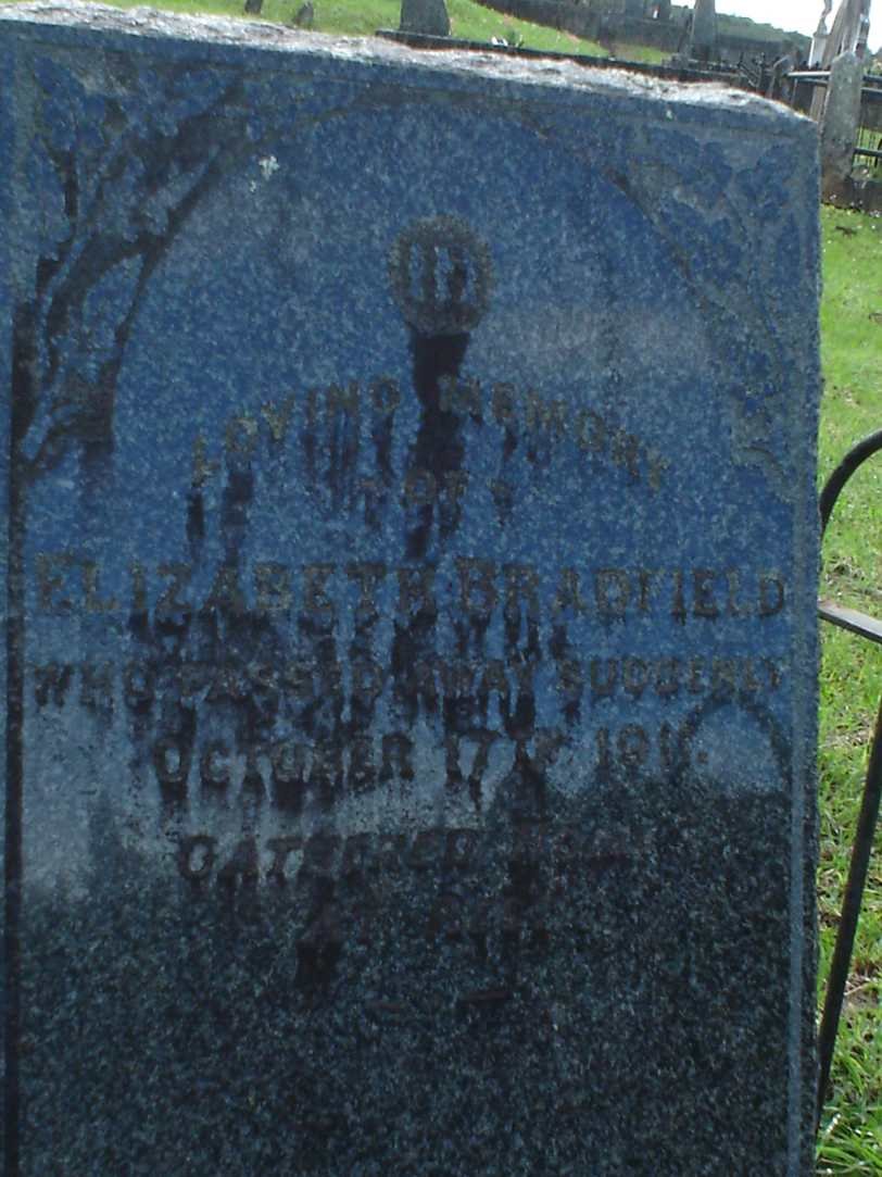 BRADFIELD Elizabeth -1911