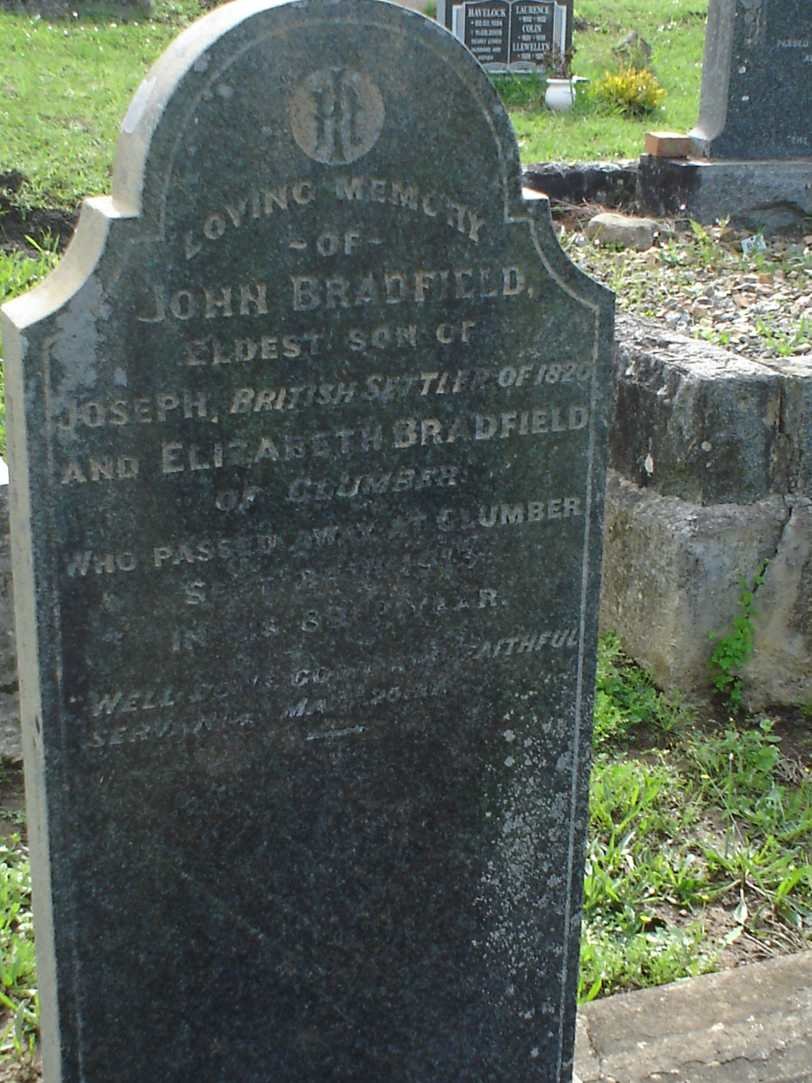 BRADFIELD John -1913