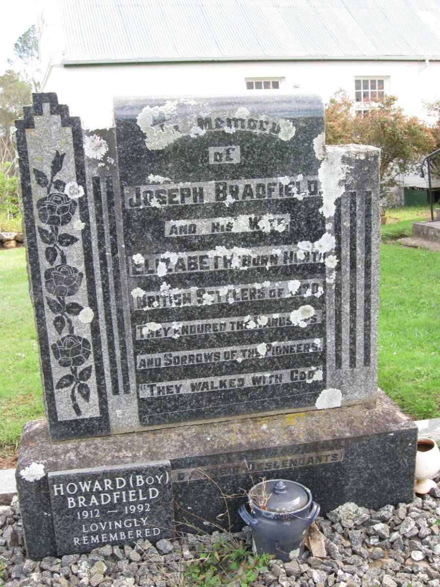 BRADFIELD Joseph &amp; Elizabeth HUNT :: BRADFIELD Howard 1912-1992
