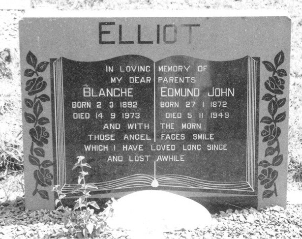 ELLIOT Edmund John 1872-1949 &amp; Blanche 1892-1973