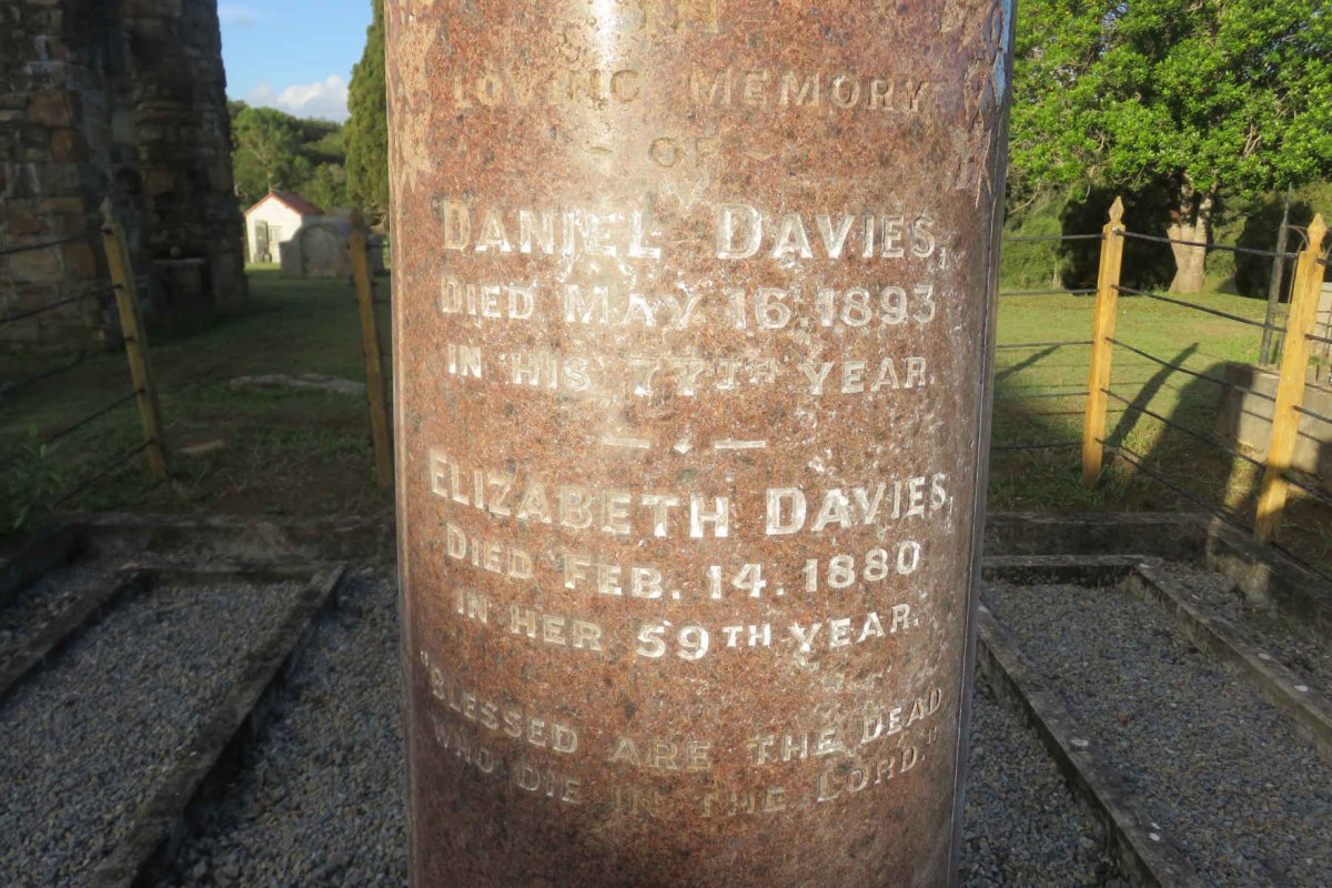 DAVIES Daniel -1893 &amp; Elizabeth -1880