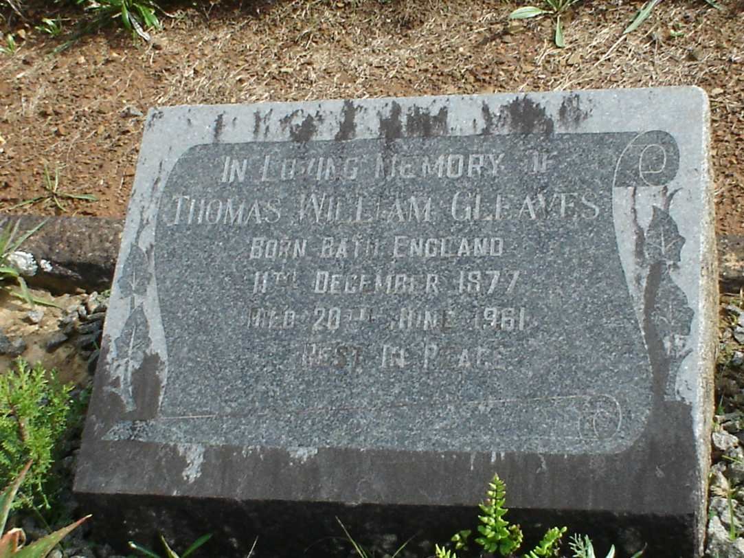 GLEAVES Thomas William 1877-1961