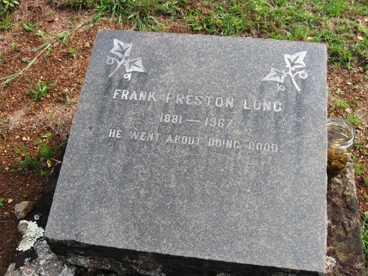 LONG Frank Preston 1881-1967 :: LONG Donald Dugmore 1921-2000