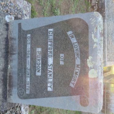 PURDON Clifford Stanley 1904-1976 &amp; Madge 1902-1955
