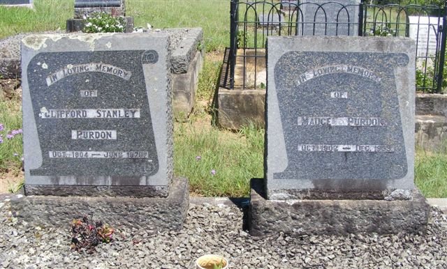PURDON Clifford Stanley 1904-1976 &amp; Madge 1902-1955