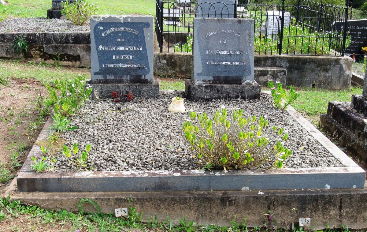 PURDON Clifford Stanley 1904-1976 &amp; Madge 1902-1955