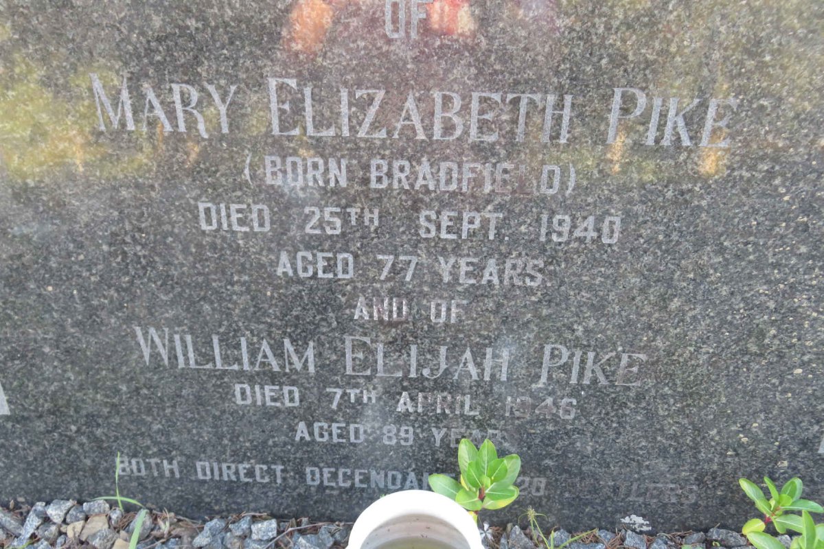 PIKE William Elijah -1946 &amp; Mary Elizabeth BRADFIELD -1940