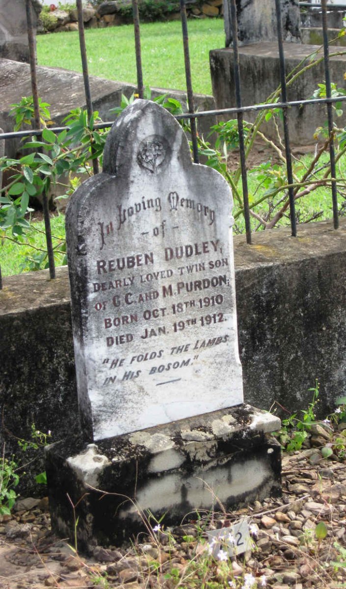 PURDON Reuben Dudley 1910-1912