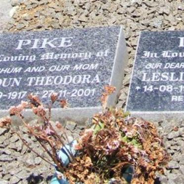 PIKE Leslie Melville 1915-2003 &amp; Verdun Theodora 1917-200