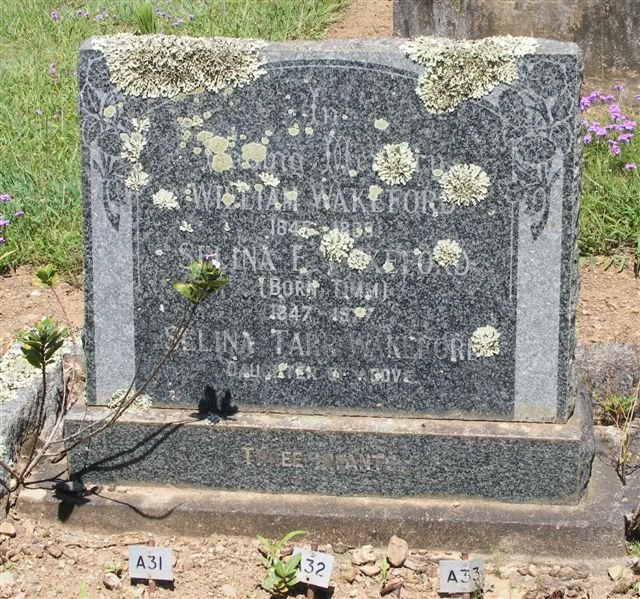 WAKEFORD William 1846-1883 &amp; Selina E. TIMM 1847-1927 :: WAKEFORD Selina Tarr