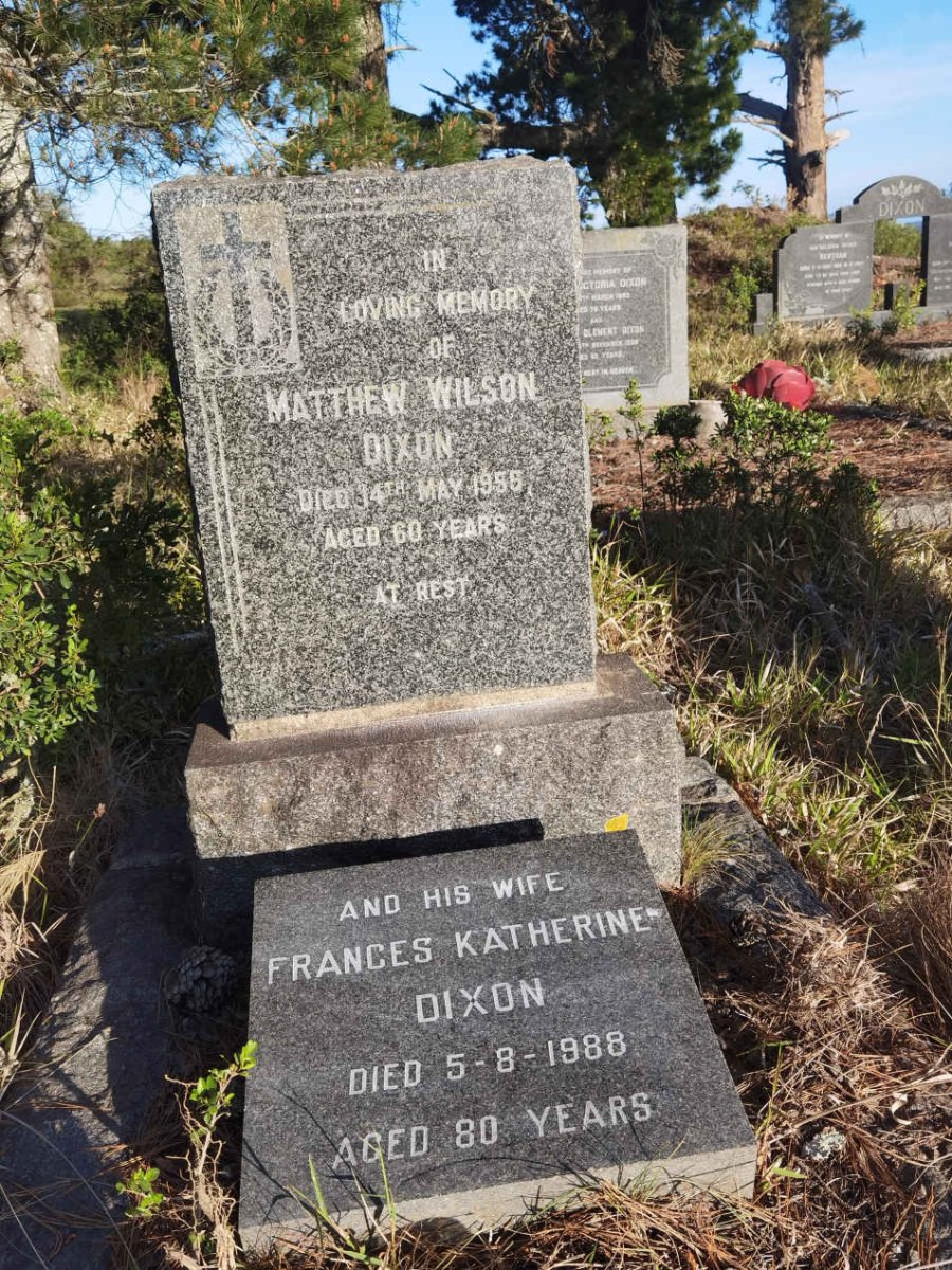 DIXON Matthew Wilson -1955 & Frances Katherine -1988