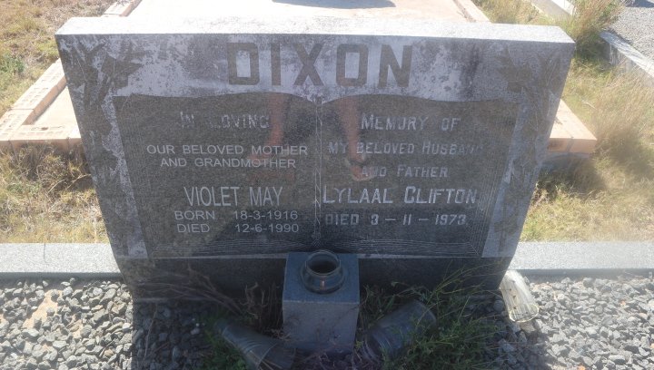 DIXON Lylaal Clifton -1973 &amp; Violet May 1916-1990
