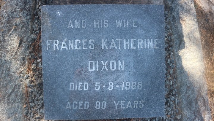 DIXON Matthew Wilson -1955 & Frances Katherine -1988 _2