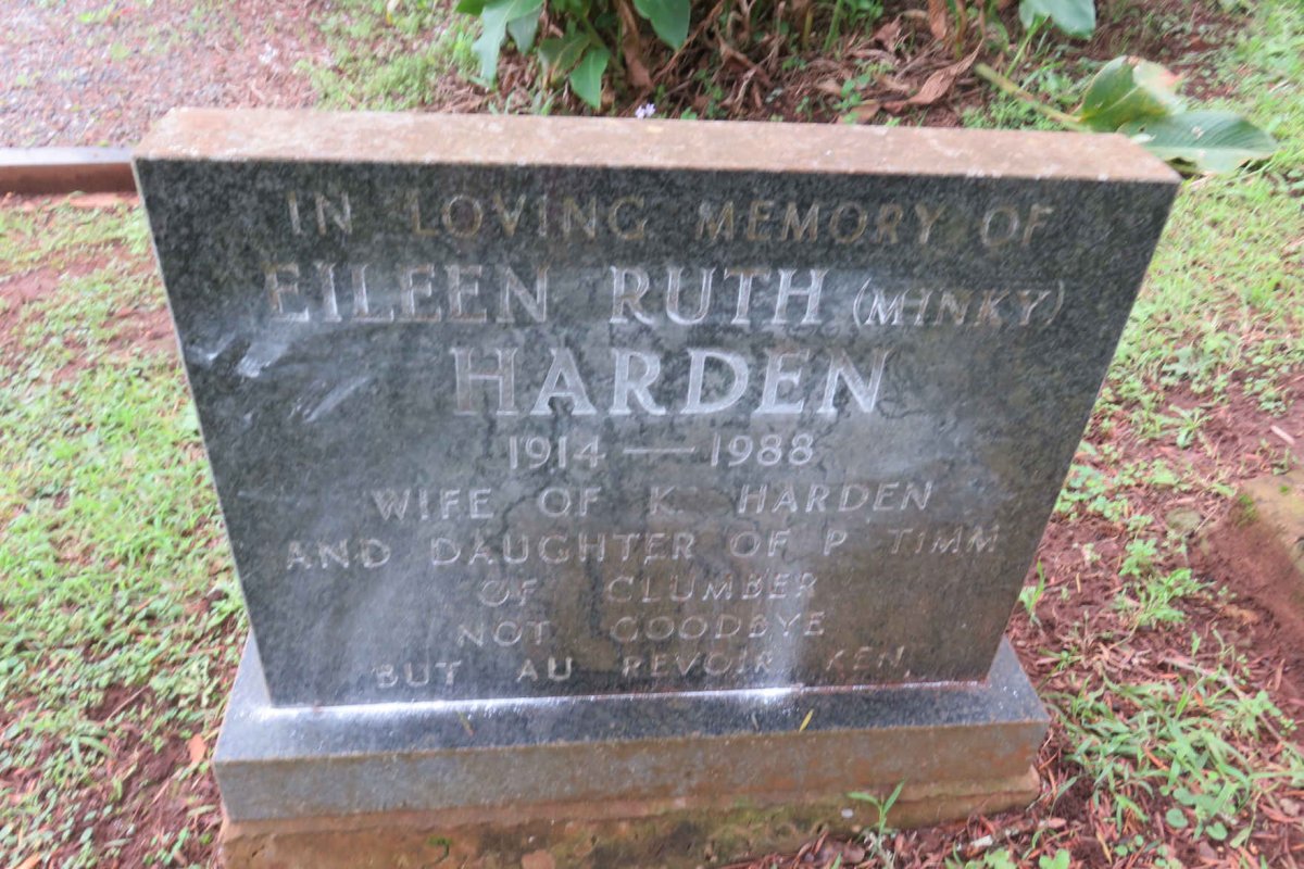HARDEN Eileen Ruth nee TIMM 1914-1988