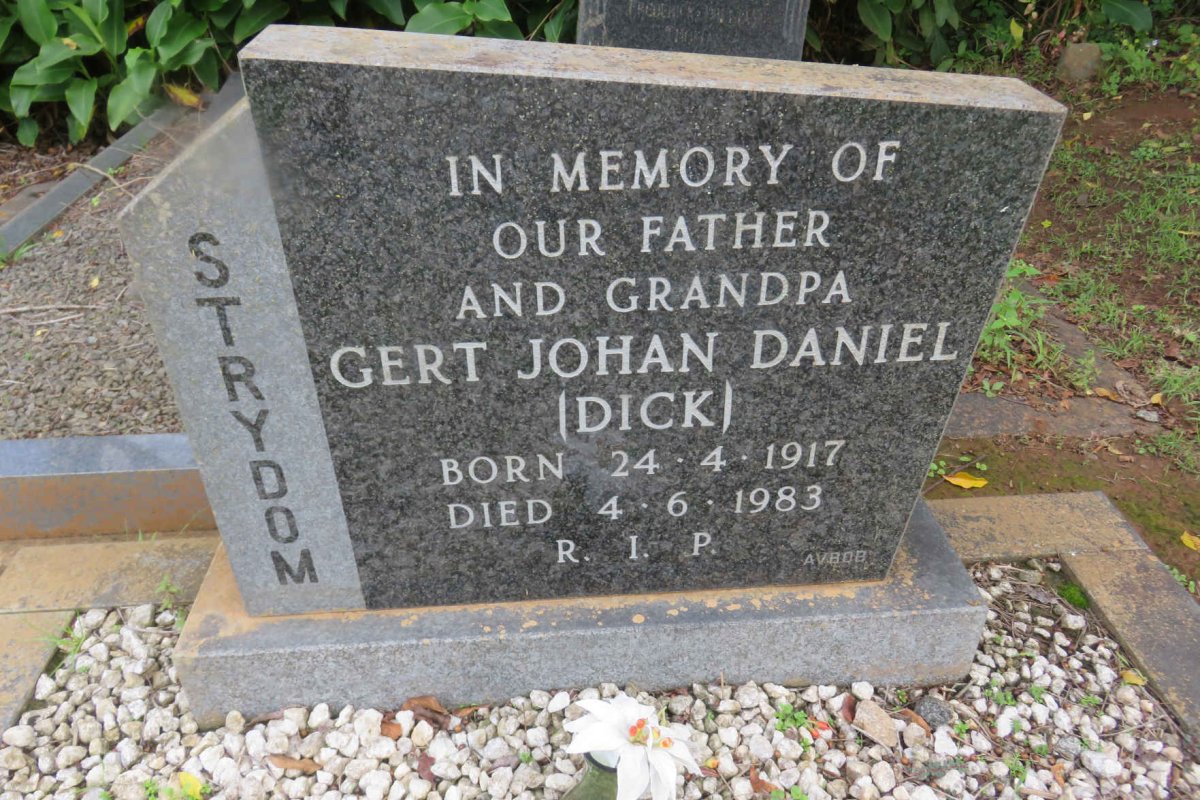 STRYDOM Gert Johan Daniel 1917-1983