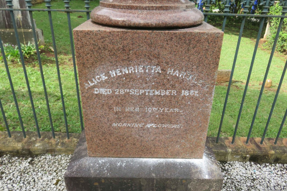 HARTLEY Alice Henrietta -1862