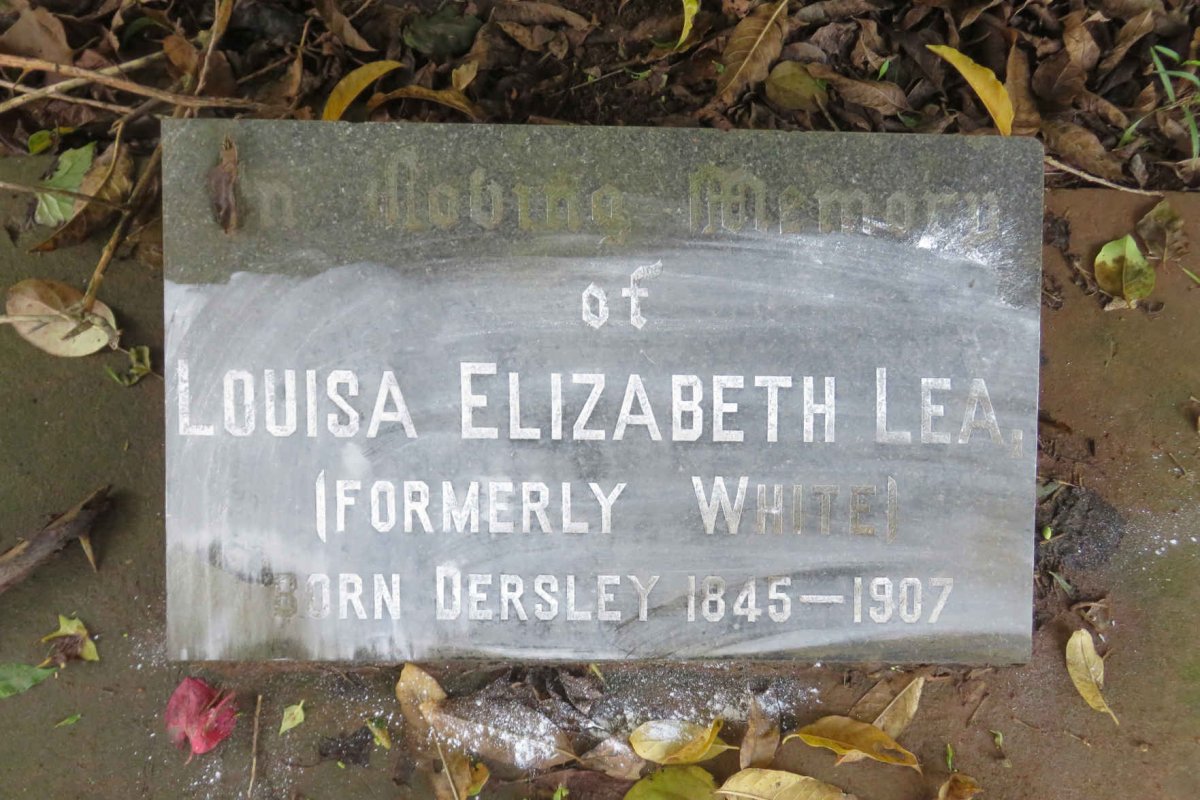 LEA Louisa Elizabeth formerly WHITE nee DERSLEY 1845-1907