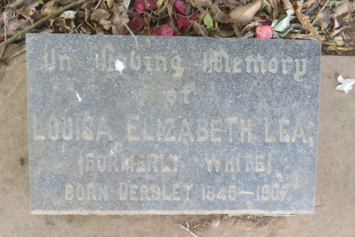 LEA Louisa Elizabeth formerly WHITE nee DERSLEY 1845-1907
