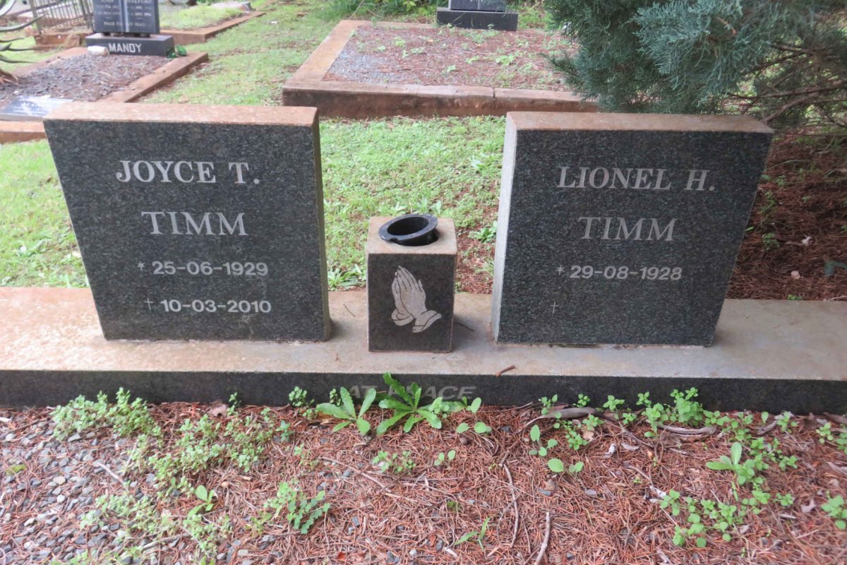 TIMM Lionel H. 1928- &amp; Joyce T. 1929-2010
