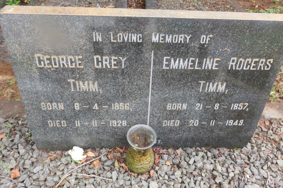 TIMM George Grey 1856-1928 &amp; Emmeline Rogers 1857-1949