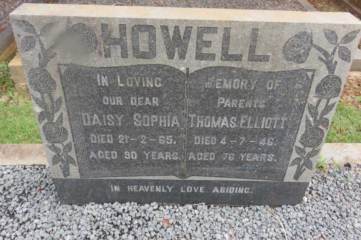 HOWELL Thomas Elliott -1946 &amp; Daisy Sophia -1965