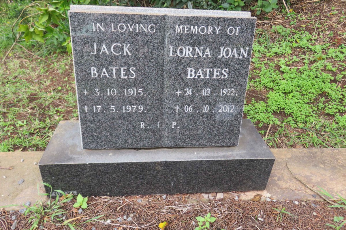 BATES Jack 1915-1979 &amp; Lorna Joan 1922-2012
