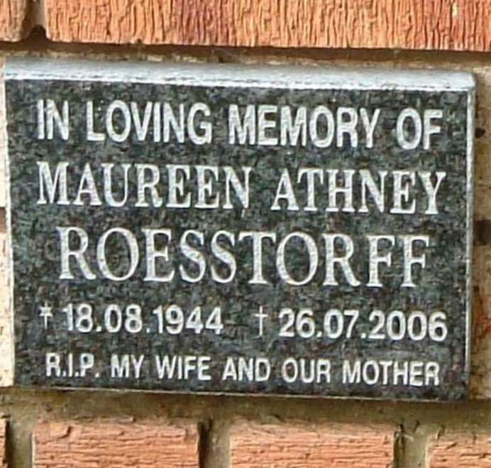 ROESSTORFF Maureen Athney 1944-2006