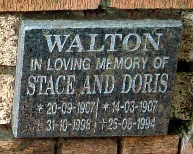 WALTON Stace 1907-1998 :: WALTON Doris 1907-1994