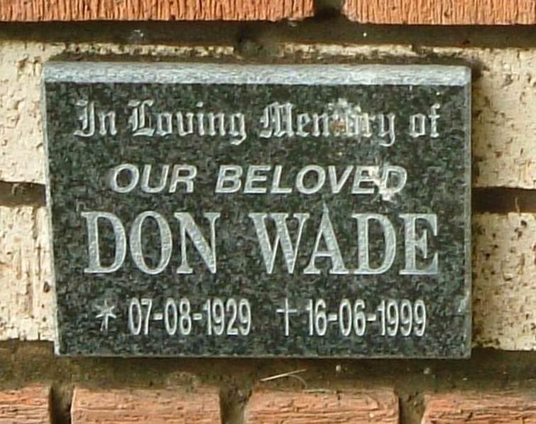 WADE Don 1929-1999