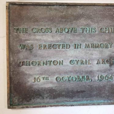 ARCHER Thornton Cyril -1964