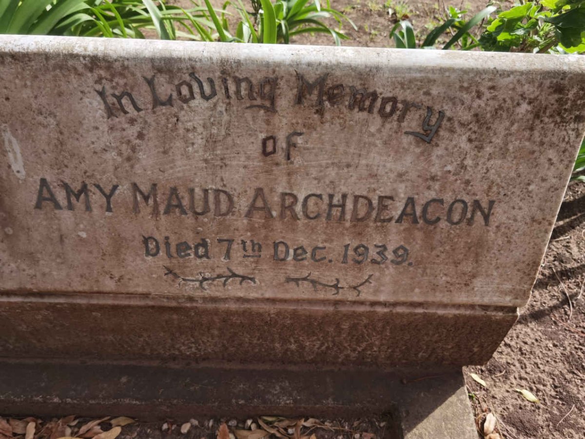 ARCHDEACON Amy Maud -1939