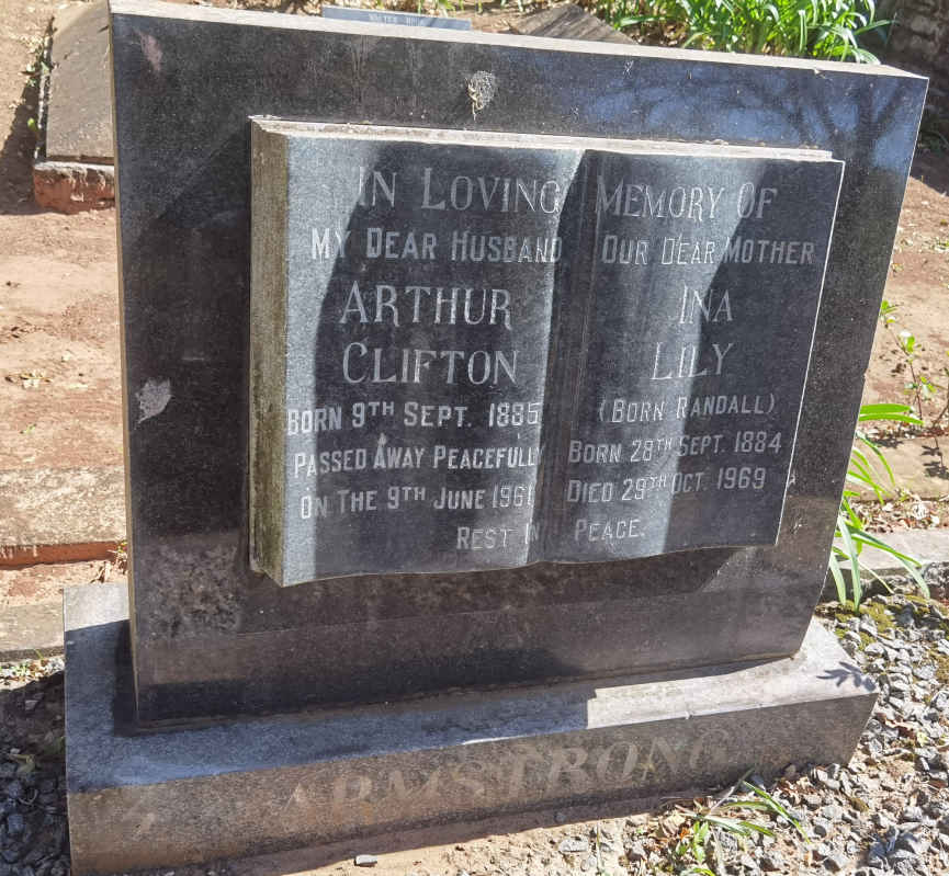 ARMSTRONG Arthur Clifton 1885-1961 & Ina Lily RANDALL 1884-1969
