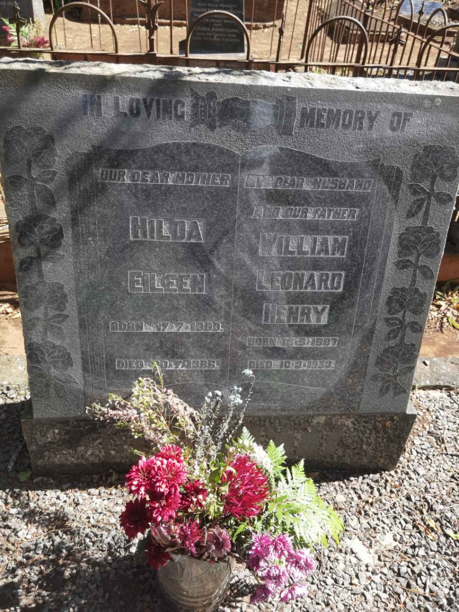BARTLETT William Leonard Henry 1907-1953 & Hilda Eileen 1909-1986