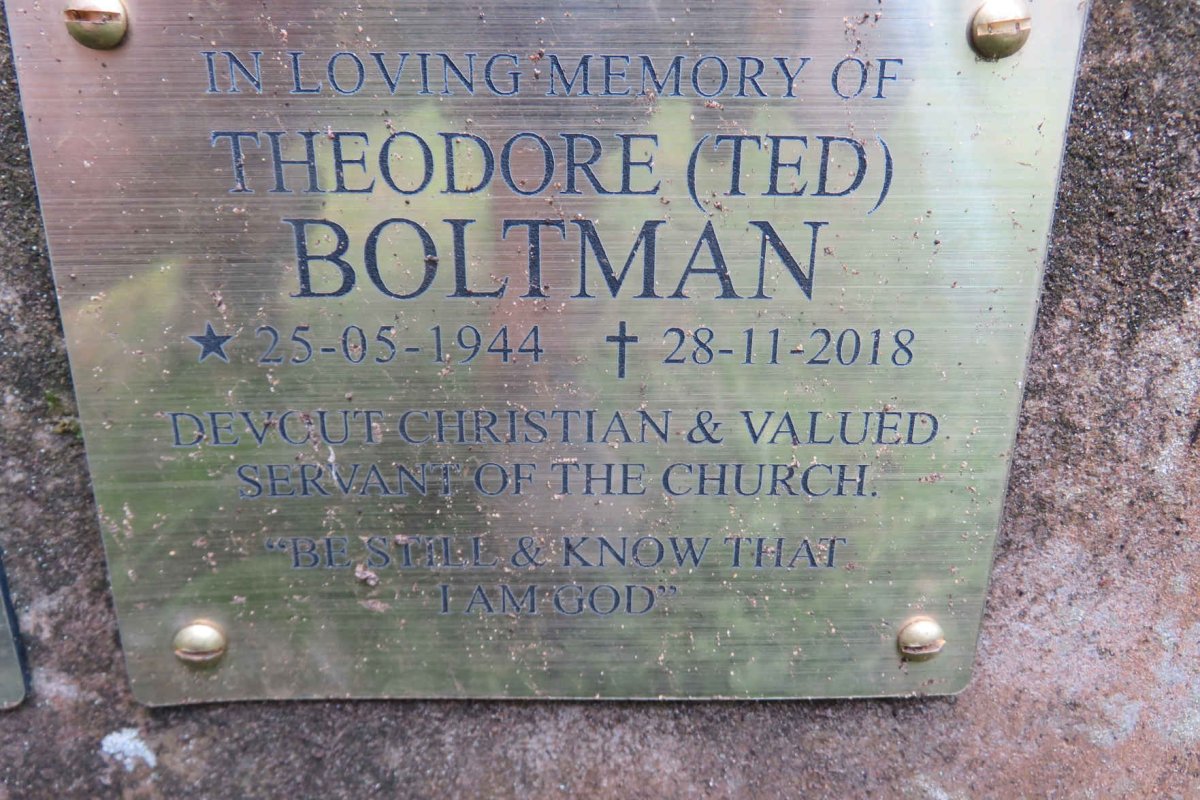 BOLTMAN Theodore 1944-2018