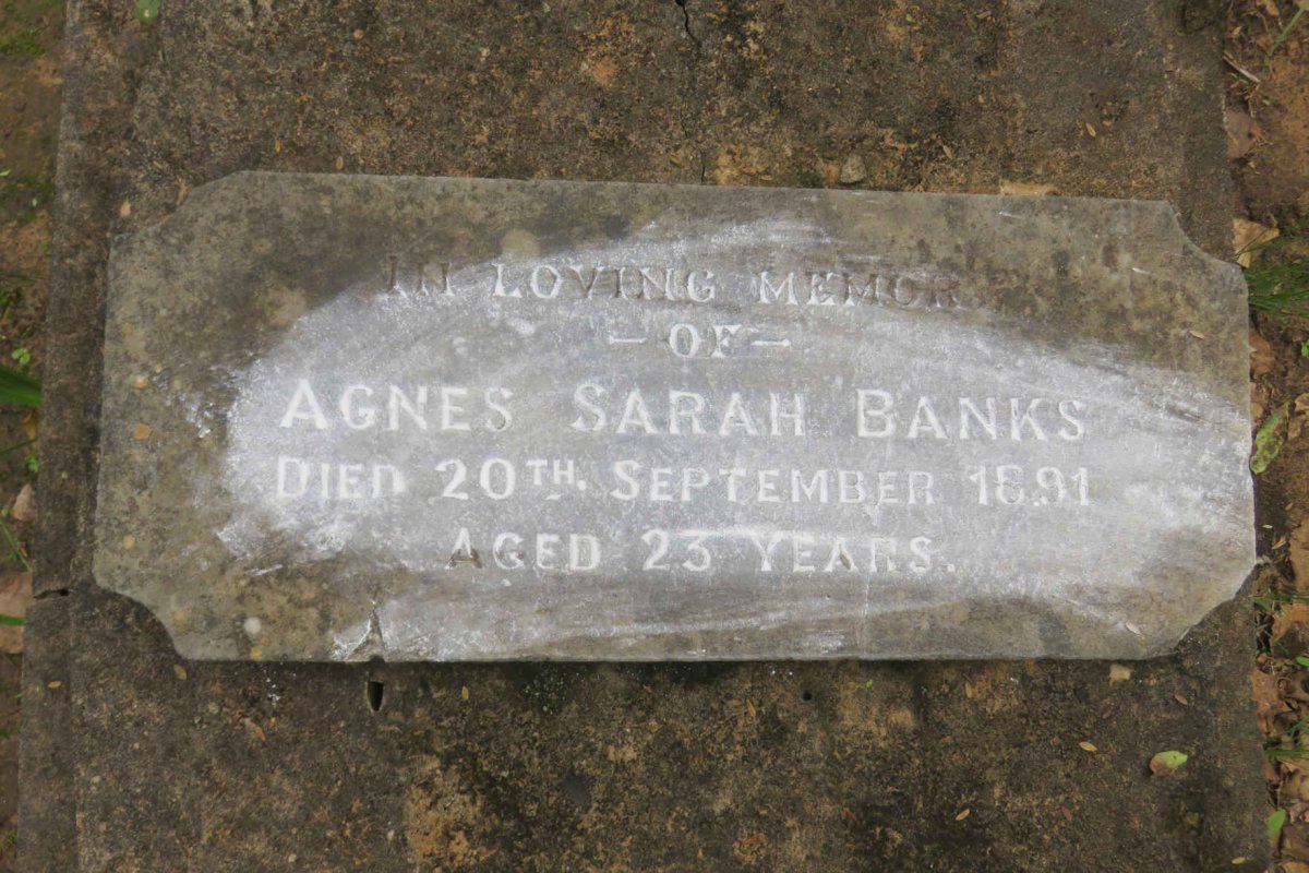 BANKS Agnes Sarah -1891