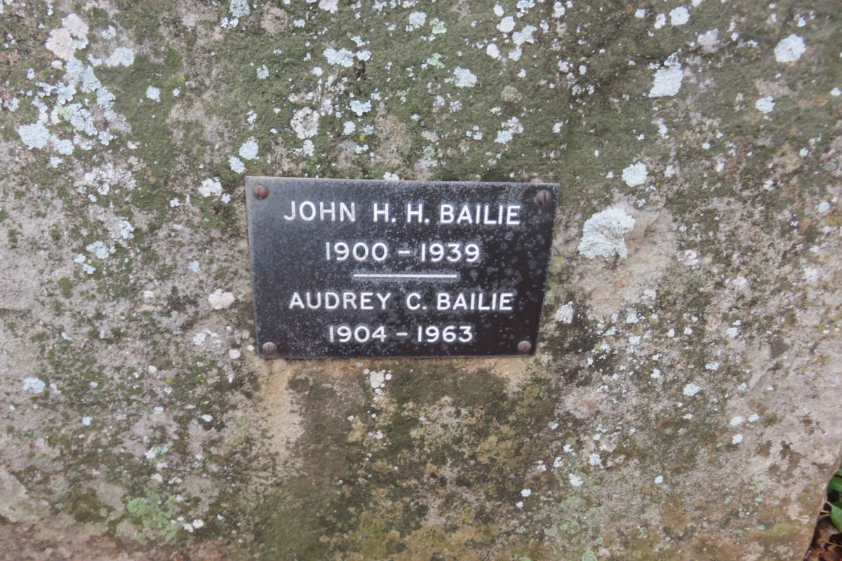 BAILIE John H.H. 1900-1939 &amp; Audrey C. 1904-1963