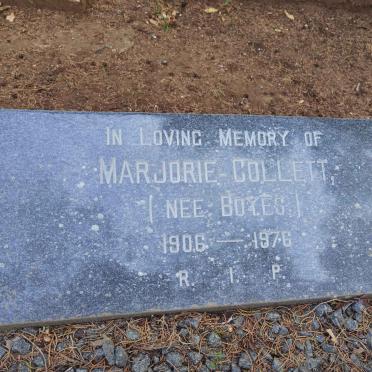 COLLETT Robert William 1903-1997 & Marjorie BOYES 1906-1976 _2