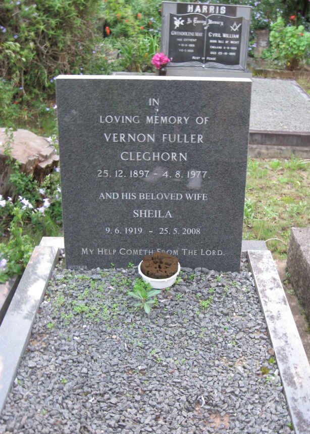 CLEGHORN Vernon Fuller 1897-1977 &amp; Sheila 1919-2008