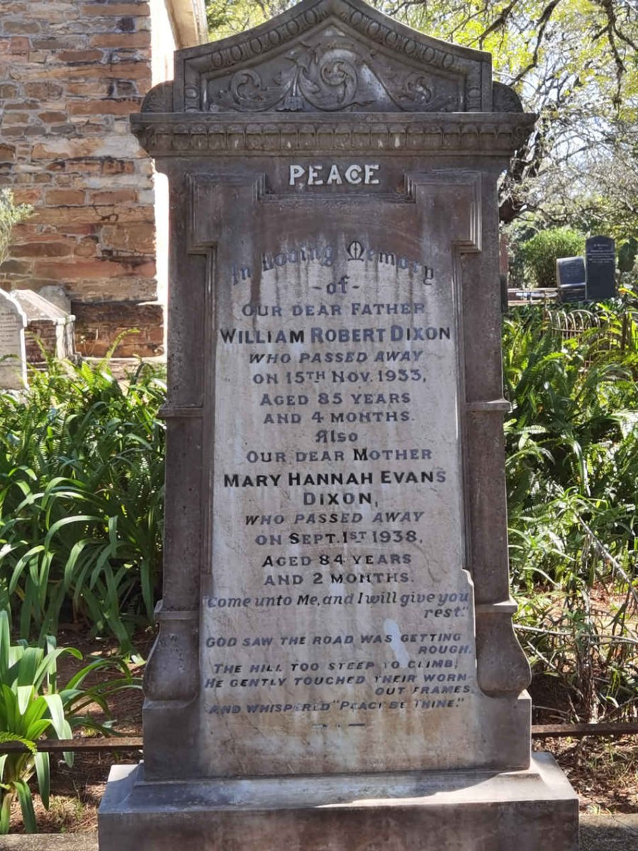 DIXON William Robert -1933 & Mary Hannah Evans -1938