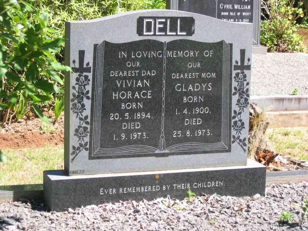DELL Vivian Horace 1894-1973 &amp; Gladys 1900-1973