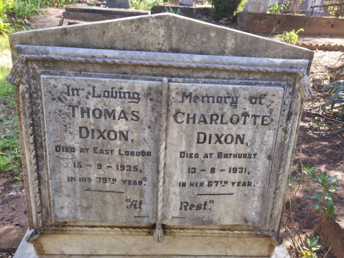 DIXON Thomas -1935 & Charlotte -1931